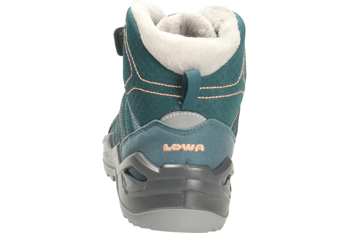 LOWA Dziecięce buty Maddox Warm GTX Mid, petrol Rose, 38 EU