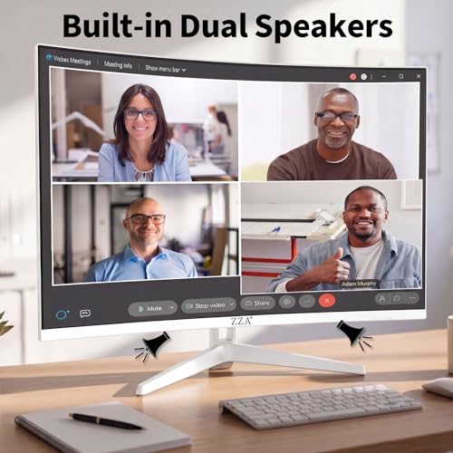 Image of 34'' Ultrawide Curved Monitor-WQHD 3440x1440 Resolution,100Hz, IPS Panel, Built-in Speakers,3800R Curvature,HDR10,AMD FreeSync Premium,21:9 Aspect Ratio,Low Blue Light,Flicker-Free Technology-White
