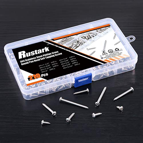 Vis autotaraudeuses cruciformes robustes alliage premium inox 304 Phillips #6 - 7