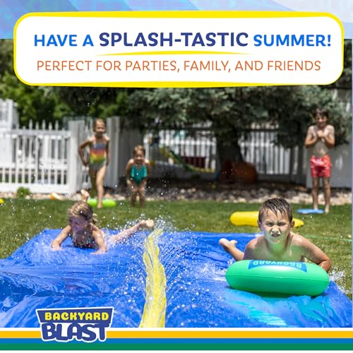 Backyard Blast - 30' Waterslide with Square Splash Zone - Easy to Setup - Extra Thick to Prevent Rips & Tears - Thumbnail 6