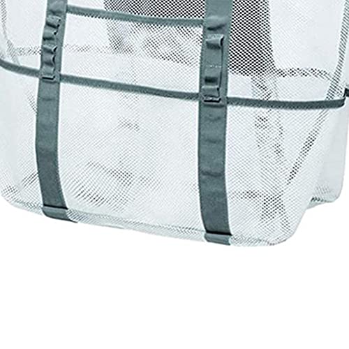 OKESYO Reistas strandtas mesh strandtas zand speelgoed opbergtas opvouwbare opbergkoffer picknick reizen toiletartikelen… - Image 8