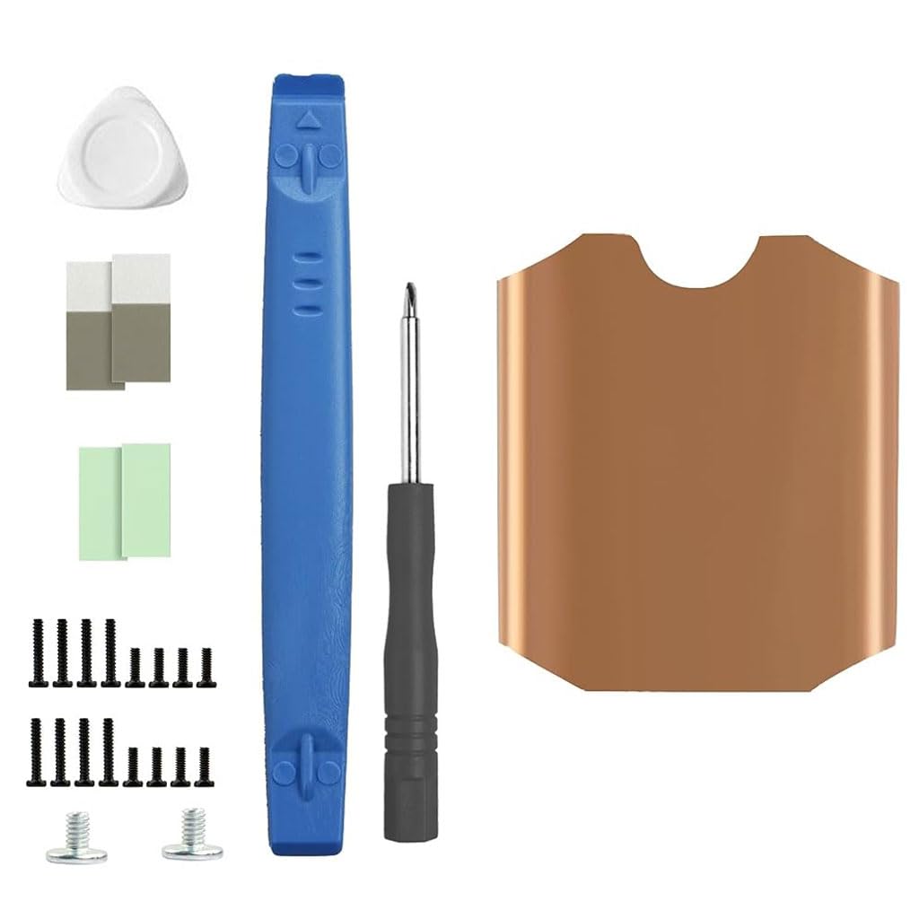 ZORBES® Steam Deck SSD Heatsink Thermal Pad: M.2 2230 NVME SSD Copper Heat Sink Cooling Thermal Pastes Back Cover Opening Tools Back Screws Replacements Screwdriver Repair Kit for Stream Deck SSD Use (B0CD3LGSNK) Amazon Price History, Amazon Price Tracker
