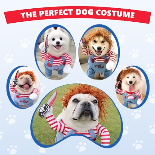 Halloween Kostüme für Hunde, Lustiges Haustierkostüm, Lustiges Haustier Outfit Kleidung für Halloween Party Hundekleidung Outfit für Katze und Hunde
