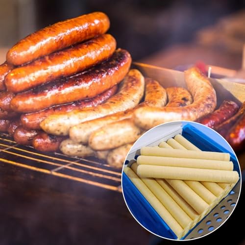 Wurstdarm | 2 Stück 14m x 26mm Kollagenhülle Wursthülle | Essbare Wursthülle für Würzige Hausgemachte Würste Schinken Schwein Wursthülle Haut
