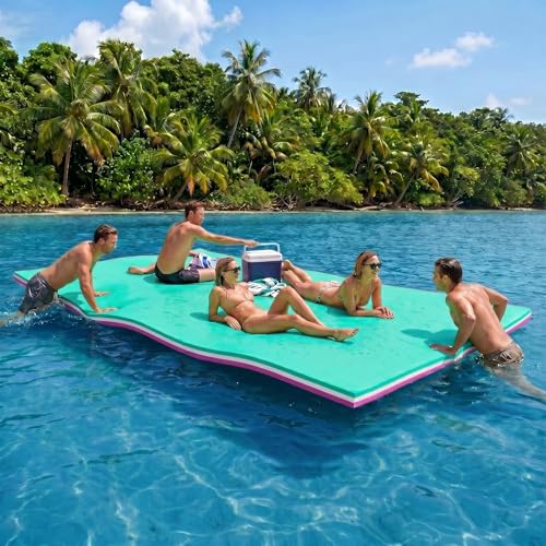 Cobinery Lily Pad Floating Mat, 9/10/12/18 FT Floating Mat for Lake, Pool Float for Water...