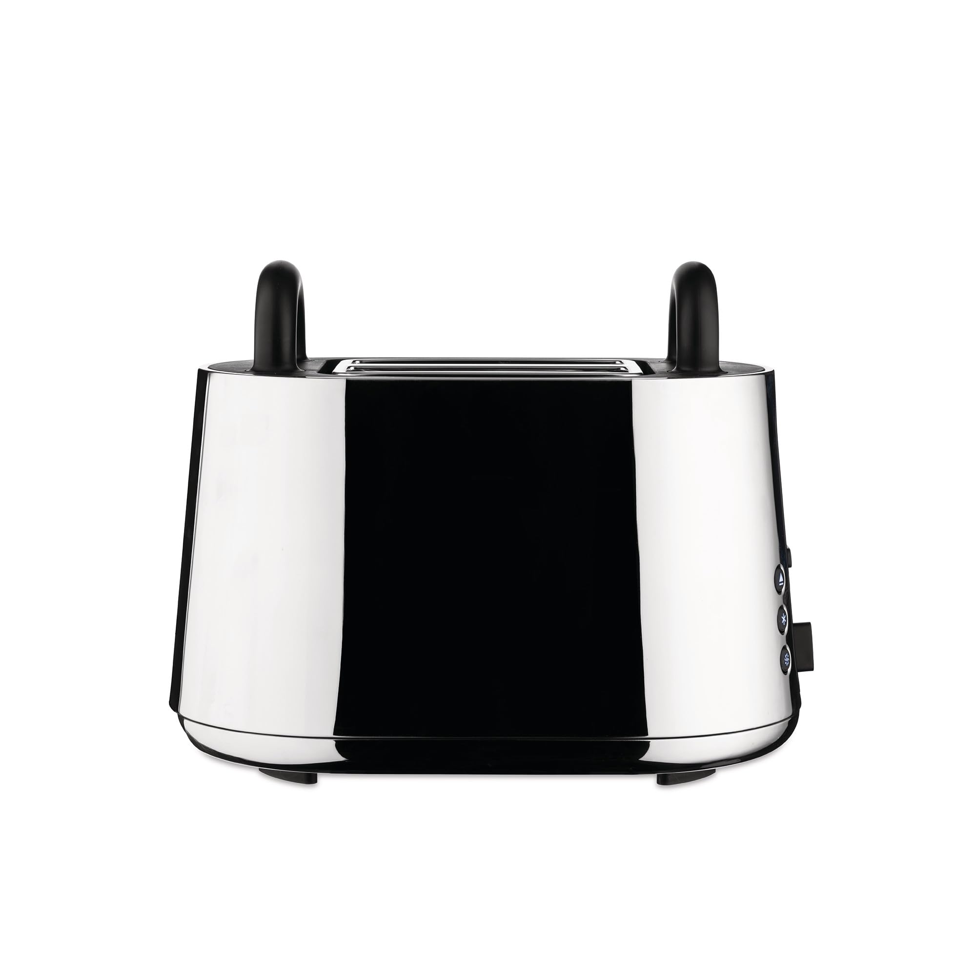 Alessi Toru NE03 B - Tostapane Elettrico di Design, in Acciaio Inossidabile 18/10 e Resina Termoplastica, Presa Europea, 925W, Nero