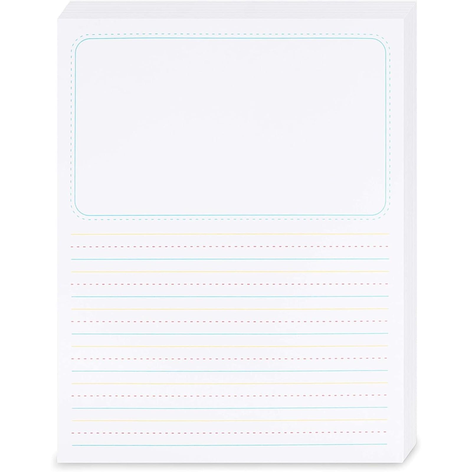 Bright Creations Storytelling Pages & Lined Handwriting Paper Sheets for Kids 8.5 x 11 Inch 150 Pack - Writing Paper with Lines for Preschool