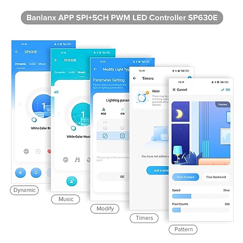 Controlador Bluetooth SP630E para tiras LED 12 en 1 miniatura 6