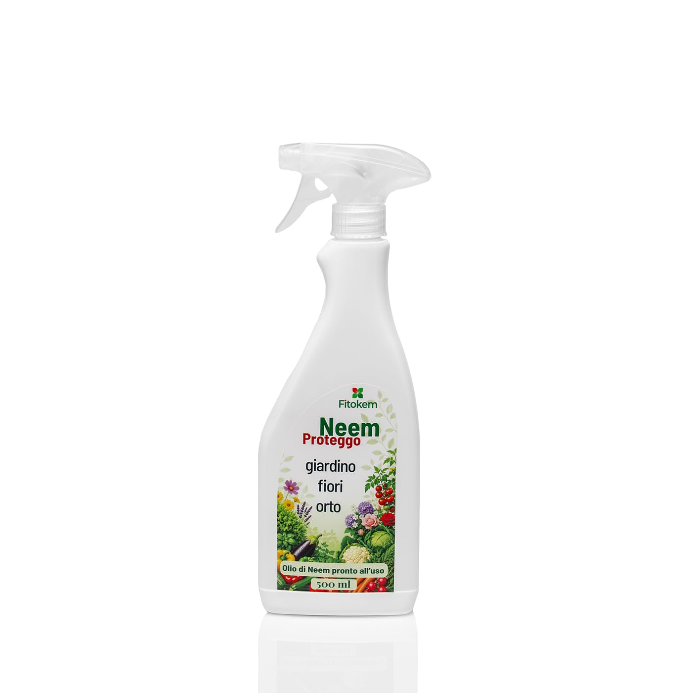 Sapone Molle di Potassio e Olio di Neem 500ml Spray per Orto, Piante e Ambienti - Pronto all'Uso Corroborante e Protezione Totale per Animali e Piante Argan Italia