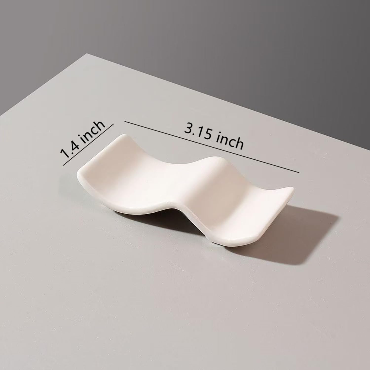6 Pcs White Porcelain Chopstick Rest Chinese Ceramic Chopstick Holder Chopsticks Rack for Chinese Food Japanese Restraurant Hotel Creative Spoon Fork Stand Dinning Room Tabletop Decoration