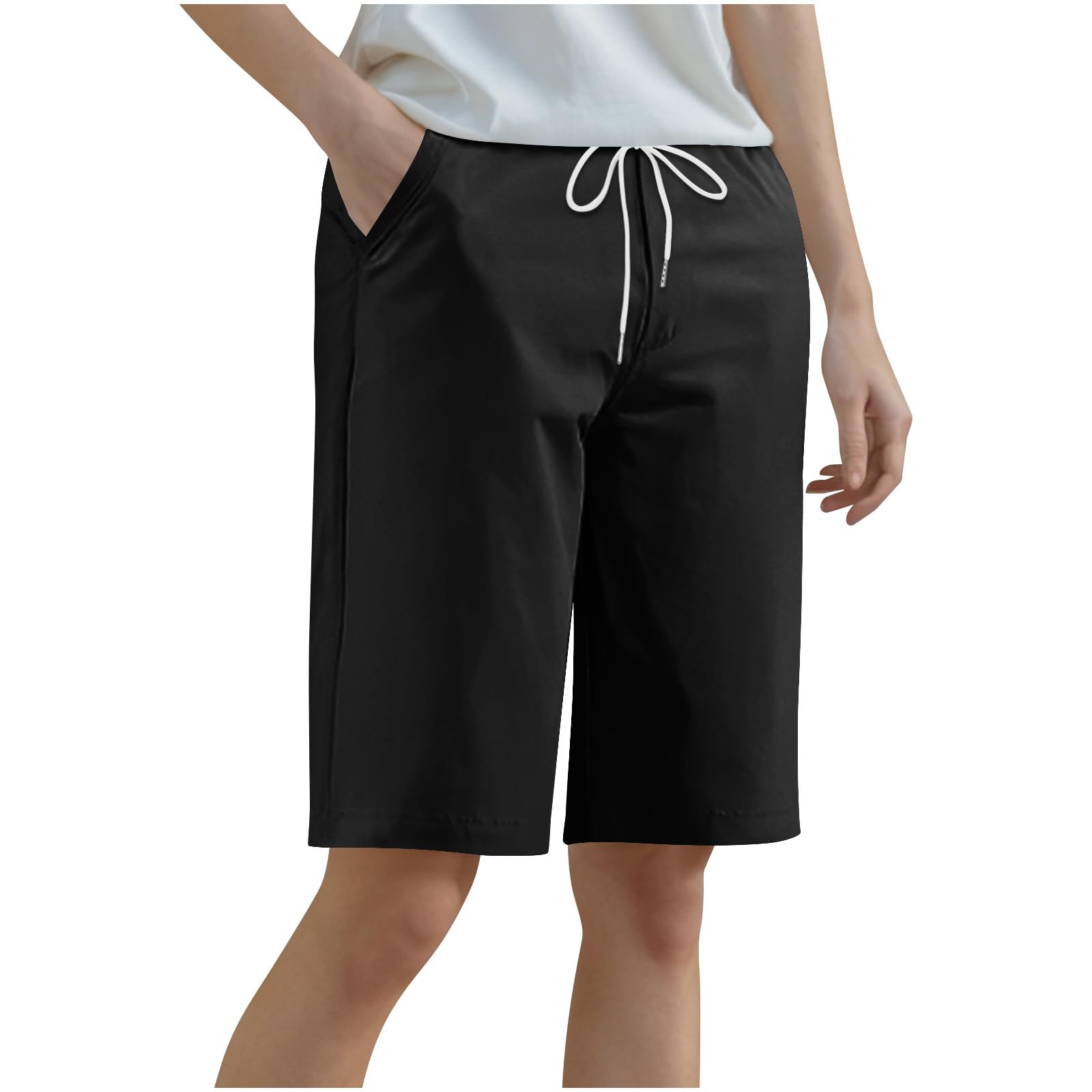 Womens 7 Hiking Cargo Shorts Plus Size Quick Dry Hiking Shorts Wide Leg Bermuda Lightweight with Pockets