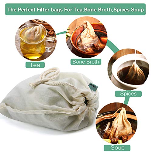 "Organic Cotton Nut Milk Bags, 2 Pack" - Image 5