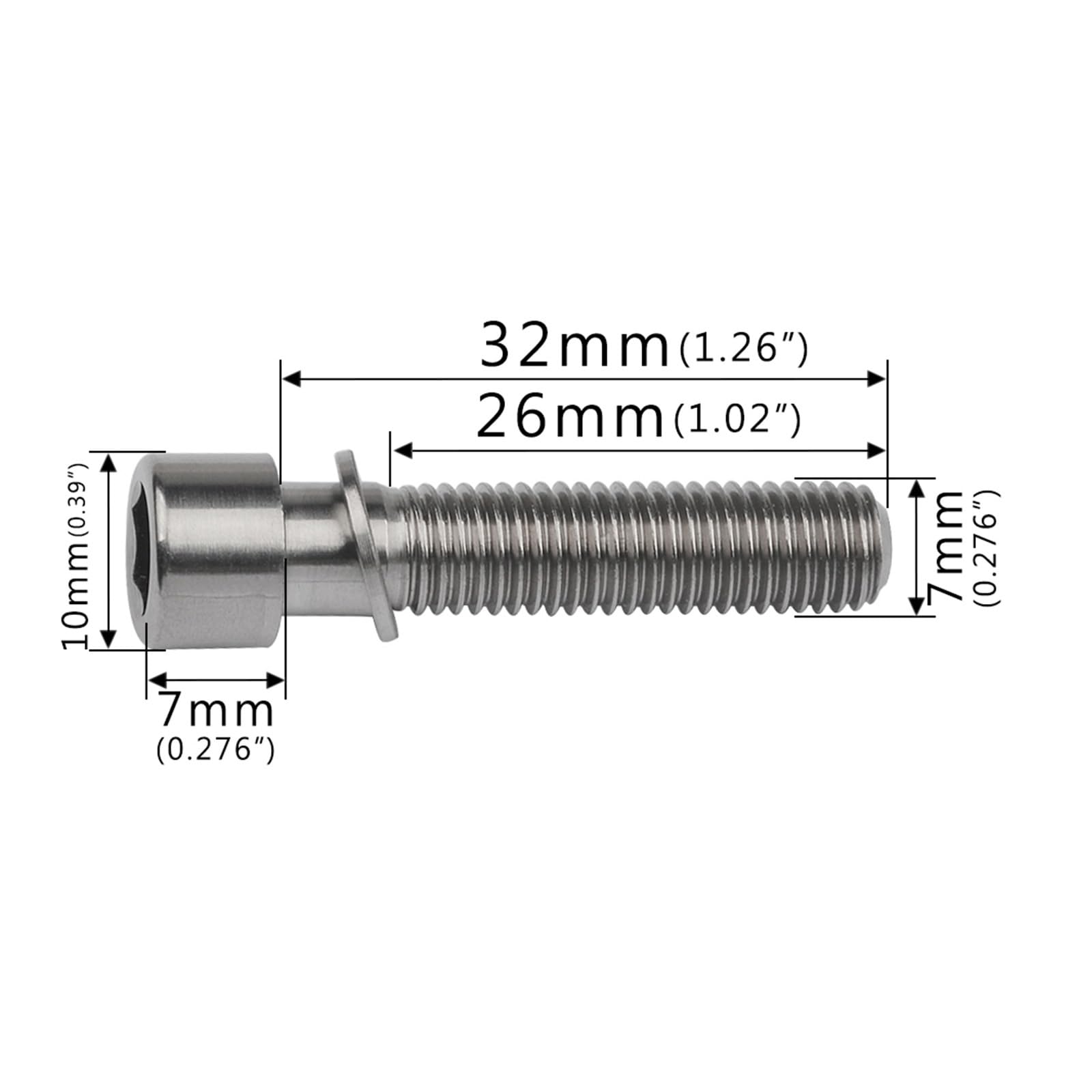 7/6 のぶぶ様　① Śruby M7 klasy 5 M7x32mm Wewnętrzna sześciokątna łeb kolumny