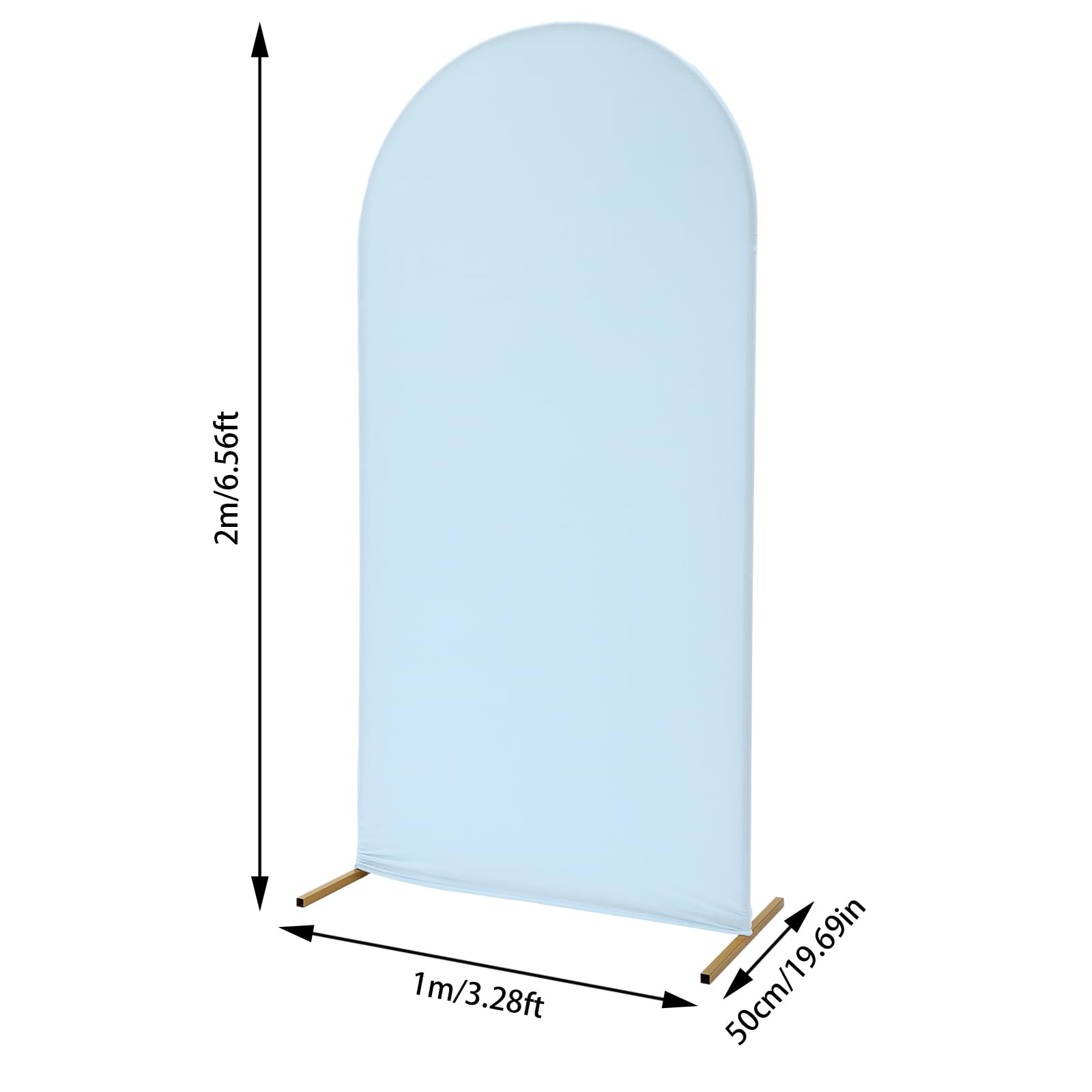 WaShaRoom Wedding Arch,Wedding Backdrop Stand,Balloon Arch Frame Kit for Wedding,Wedding Ceremony Wedding Stand Indoor Outdoor Wedding Party,Gold,Blue,forGraduation Parties,Birthday,Weddings,11.02lbs