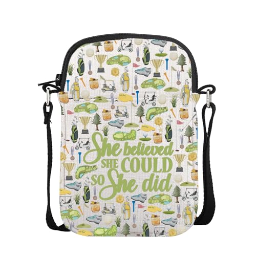 Sac à bandoulière de golf femme She Believed She Could So She Did