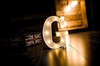 Vista 374 de Foaky LED Letter Lights Sign Marquee Light Up Letters Sign for Night Light Wedding/Birthday Party Battery Powered Christmas Lamp Home Bar