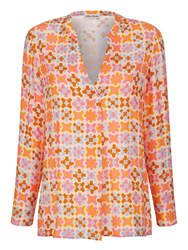 Alba Moda Schlupfbluse Erwachsene-Weiblich Gerade Orange, Pink, Hellblau 34