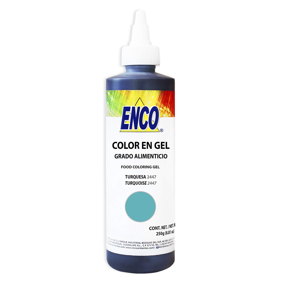 ENCO Gel Food Coloring 8.8 oz (Turquoise)