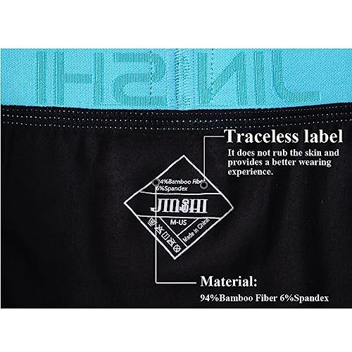 JINSHI Mens Design Long Leg Boxer Briefs Underwear Multipack4