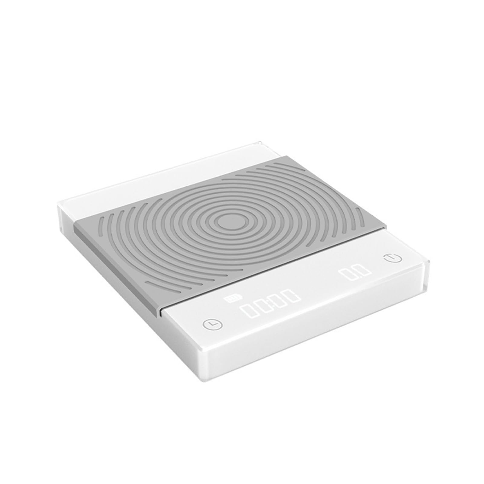 Balanzas Digitales de Cocina Báscula De Café Electrónica Temporizador Automático Incorporado Espresso Digital Báscula De Café Inteligente Báscula De Cocina 2 Kg Alta precisión (Color : White)