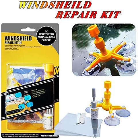 YOOHE Car Windshield Repair Kit - Windshield Chip Repair Kit with Windshield Repair Resin for Fix Auto Glass Windshield Crack Chip Scratch