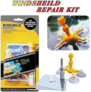 Car Windshield Repair Kit - Windshield Chip Repair Kit with Windshield Repair Resin for Fix Auto Glass Windshield Crack Chip Scratch