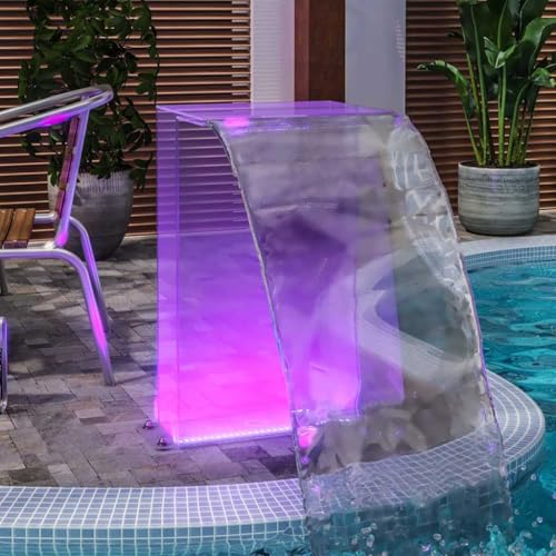 Cascada acrílica de 51 cm con LED RGB y bomba de 8,4W para estanques 5