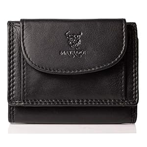 MATADOR 556 kleine portemonnee mini portemonnee, zwart, 10 x 7 x 2 cm, portemonnee voor kleingeld