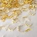 ZP02 Chandelier Connectors Clips Pins For Fastening Crystals Parts, Chandelier Replacements 300pcs (Gold)