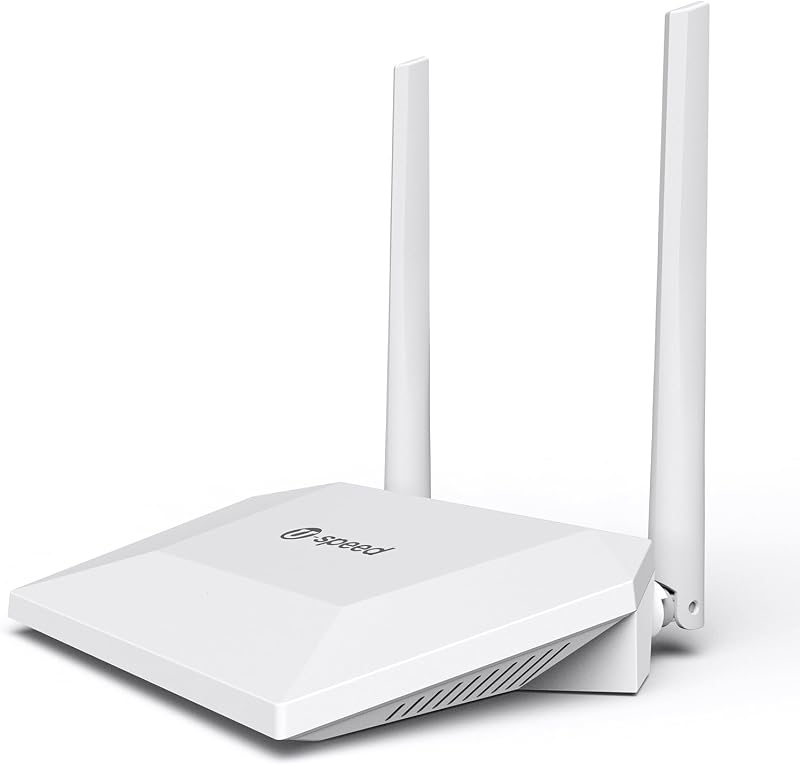 Enrutador WiFi U-SPEED N300 Enrutador de red de Internet inalámbrico de fácil configuración 2.4G, admite repetidor inalámbrico, WISP, hasta 300 Mbps para el hogar y la oficina