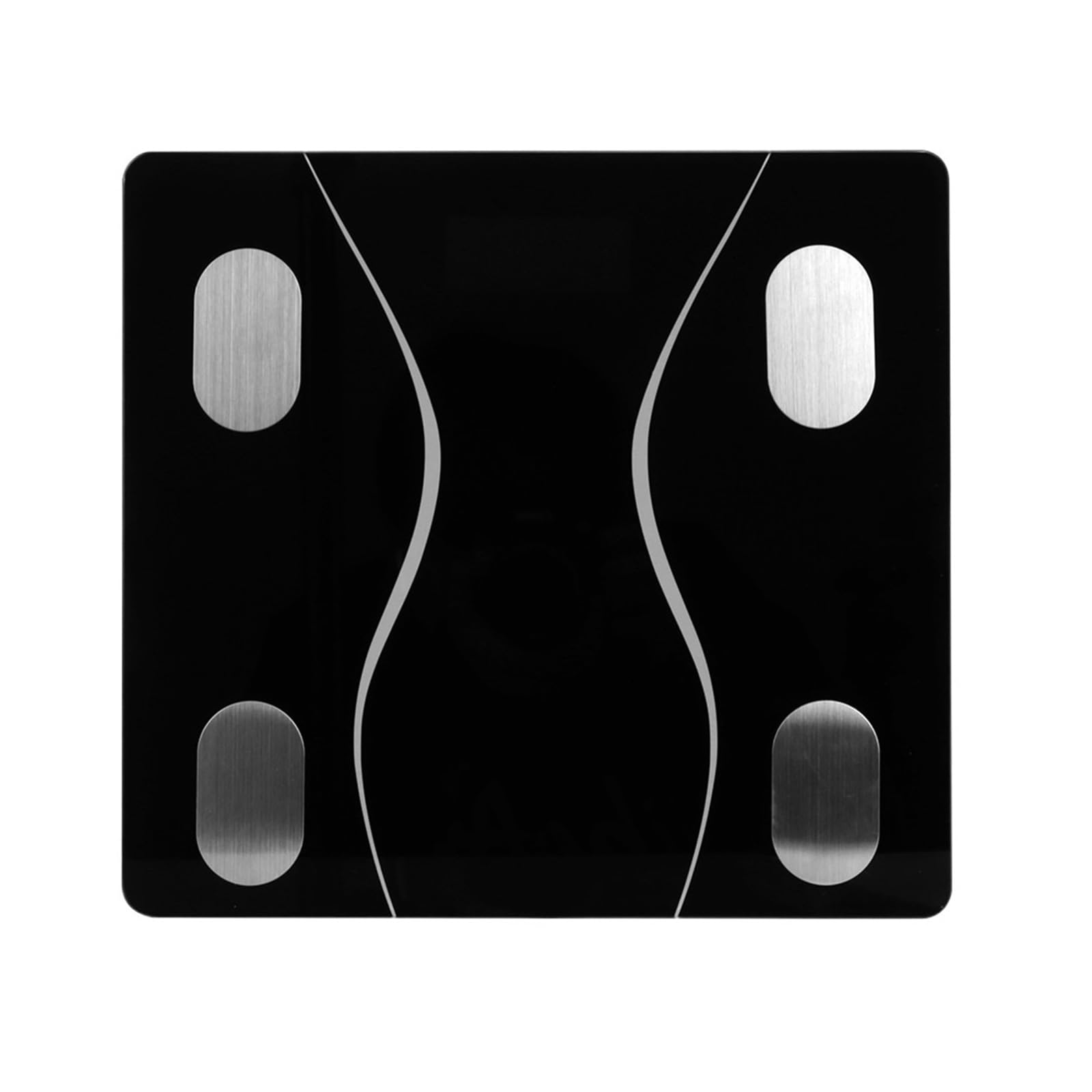 Bilancia For Grasso Corporeo Smart Bluetooth BMI Analizzatore Di Composizione Corporea Pesapersone Digitale Elettronica Preciso E Facile Da Leggere(Black)