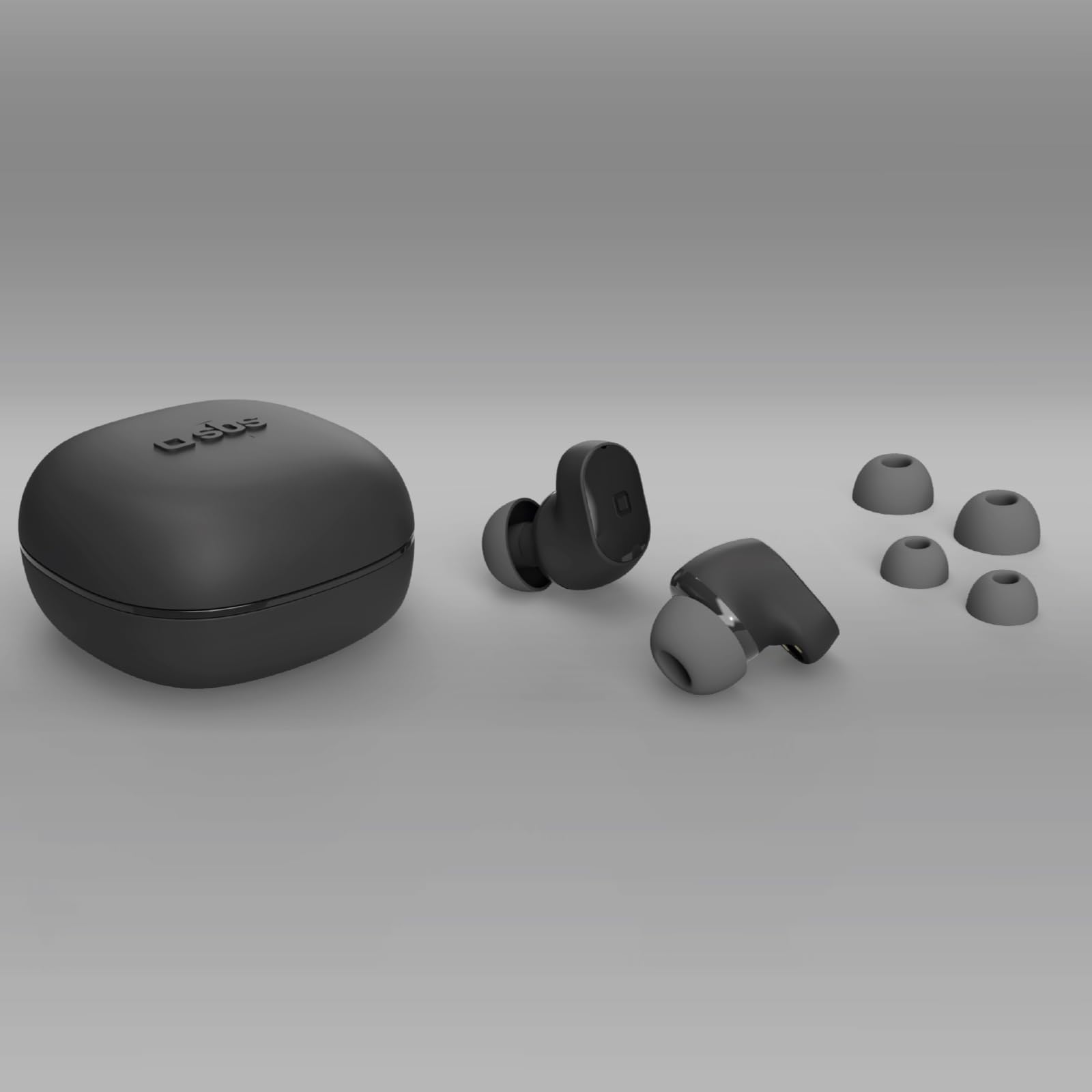SBS auricolari true wireless TWIN BUDDY, water resistant IPX4, compatibili con cellulari Android e iPhone 15/14/13 e precedenti, touch control per musica e chiamate, cavo di ricarica incluso