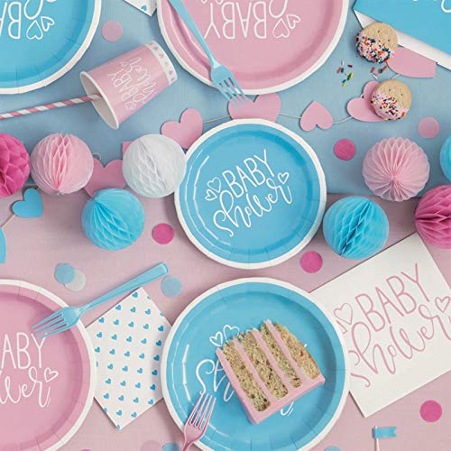 Amycute Babyshower decoratie voor meisjes, babyshower partyset roze, babyshower decoratie, inclusief borden, bekers… - Image 4