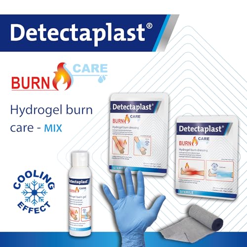 Detectaplast set za opekline s kompresom za opekline, gelom za opekotine i rane, zavojima, rukavicama - sterilnim hidrogelnim kompresama i melemom za opekline - set za opekotine