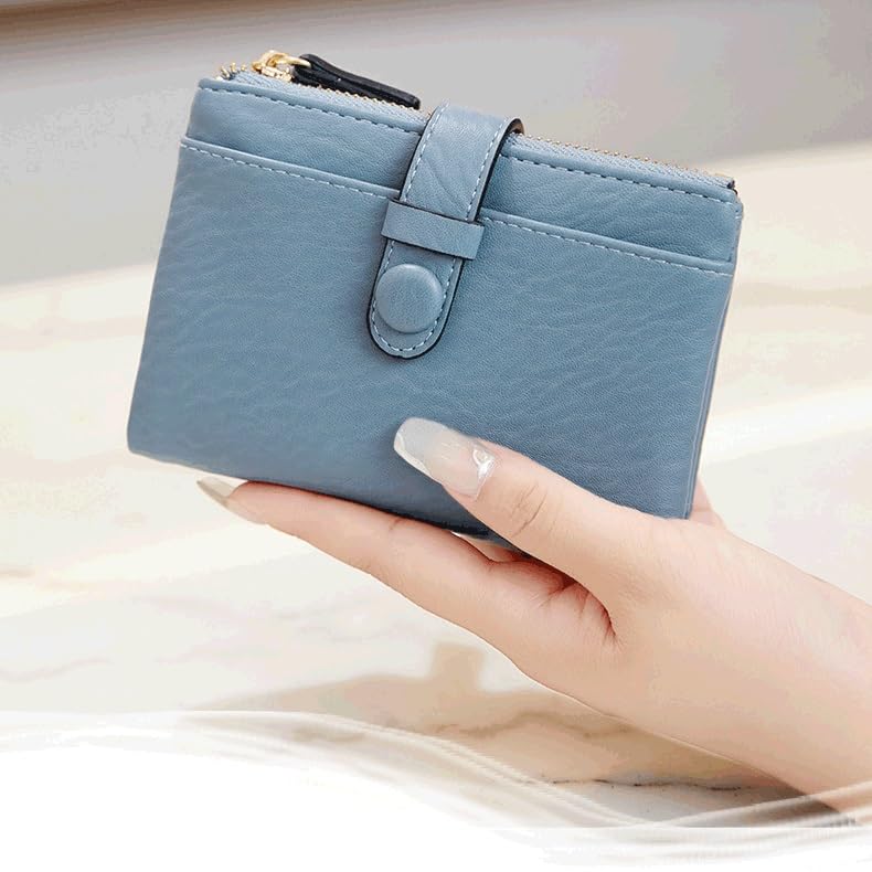 Women Leather Zipper Wallets Purse Card Holder Wallets Female Short Purse For Women Ladies Wallet Mini(D)4