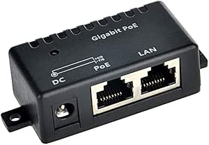 Poe Texas PoE Injector - Single Port Power Over Ethernet Passive PoE Adapter (PoE+ Small Injector Only)