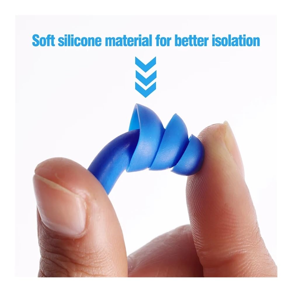 1/2/5/10/20 paires de bouchons d'oreille en silicone souple étanches réutilisables avec réduction du bruit avec boîte (20 paires)