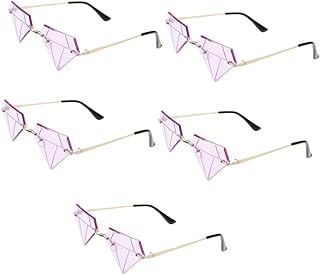 5 Pares De Óculos Em Forma De Diamante Óculos De Festa Discoteca Óculos De Sol De Festa Praia Óculos De Sol De Festa De Casamento Decoração De Formatura Óculos Divertidos