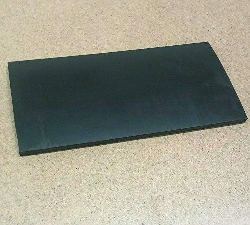 Neoprene Rubber Solid Sheet 1/8" Thk x 6" W x 12" L Rect Strip 60 Duro Std Flex