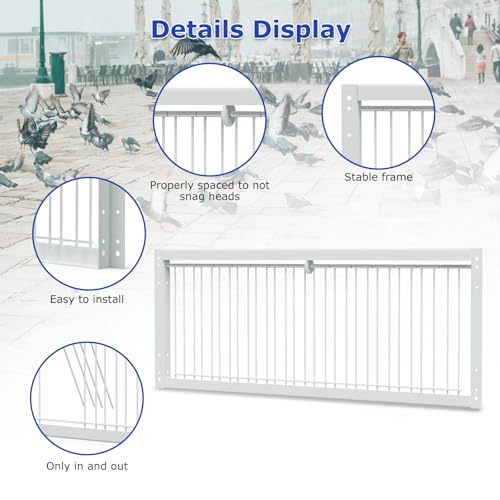 Image of 23.6in /60cm Pigeon Trap Door Pigeon Cage Door One Way Entrance Door Iron Wire Trap Pigeon House Door Bird T Trap Birdcage for Racing Pigeon Bird Cage Breeding Supply