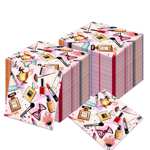 40Pcs Makeup Paper Napkins SPA Makeup Disposable Paper Napkins Spa Napkin 3-Ply Dinner Napkin for Makeups Party Decorations