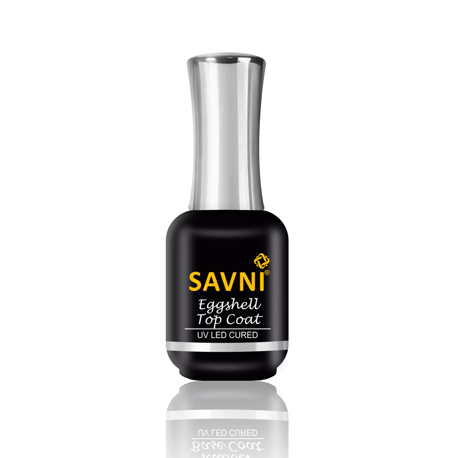 Savni Professional Eggshell Top Coat Nail Art UV LED CURED Clear 15ml-image-26