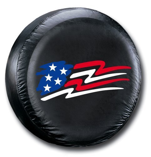Altopcar Black American Flag Spare Tire Cover Wheel Covers for All Cars Tyre Diameter (16