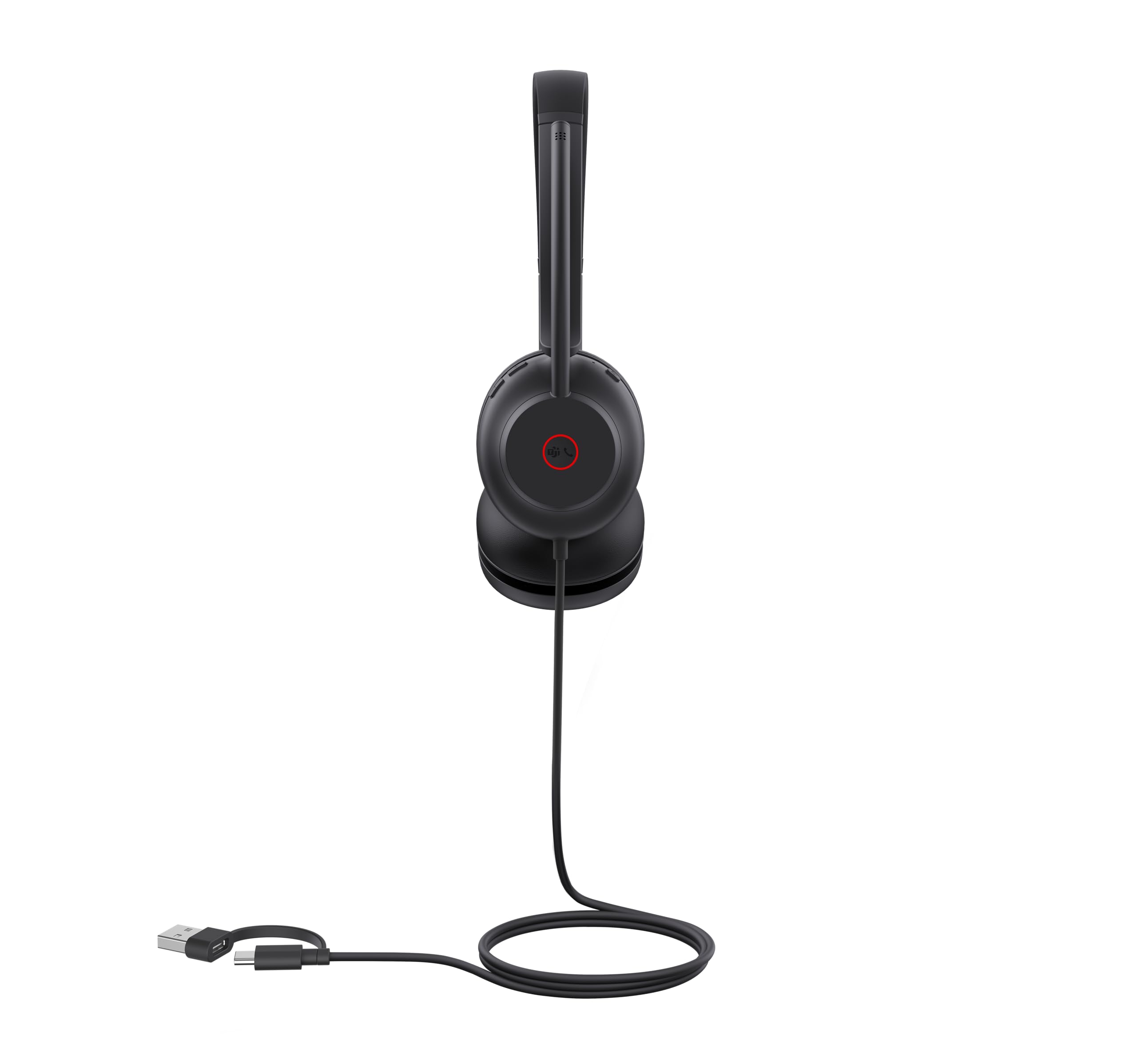 Yealink UH35 Casque USB Professionnel, Double Fil, avec Microphone antibruit, Mode Appel et Musique, Design léger et Confortable, stéréo, certifié par l'équipe
