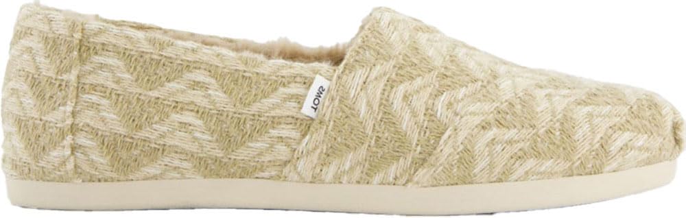TOMS Damskie Alpargata EspadrilleEspadrilles, Naturalne wielofunkcyjne przytulne globalne tkane sztuczne futro, 36 EU