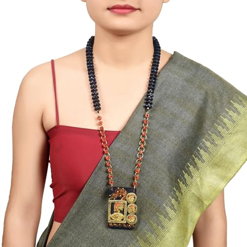 Image of AAKRITI ART CREATIONS Handcrafted Tribal & Wooden Necklace Collection | Dhokra, Ethnic, Brass & Artistic Designs | Royal, Boho & Nomadic-Inspired Statement Jewelry for Women