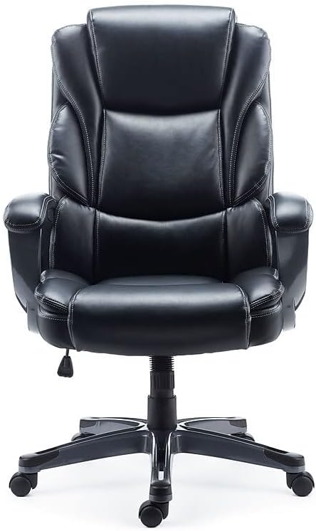 Office Chair Bonded Leather Managers Chair Black Desk Chair Gaming Chair