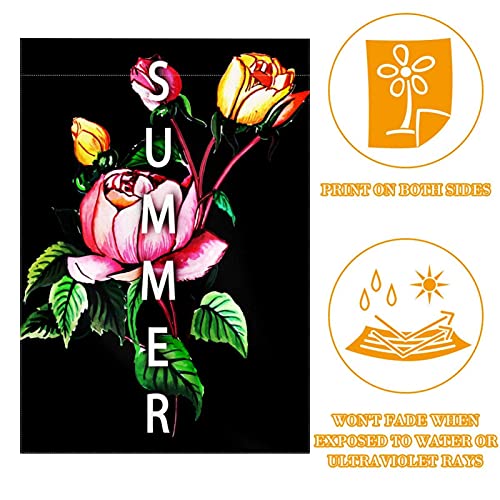 Drapeau de jardin en polyester pongé robuste pour toutes les saisons