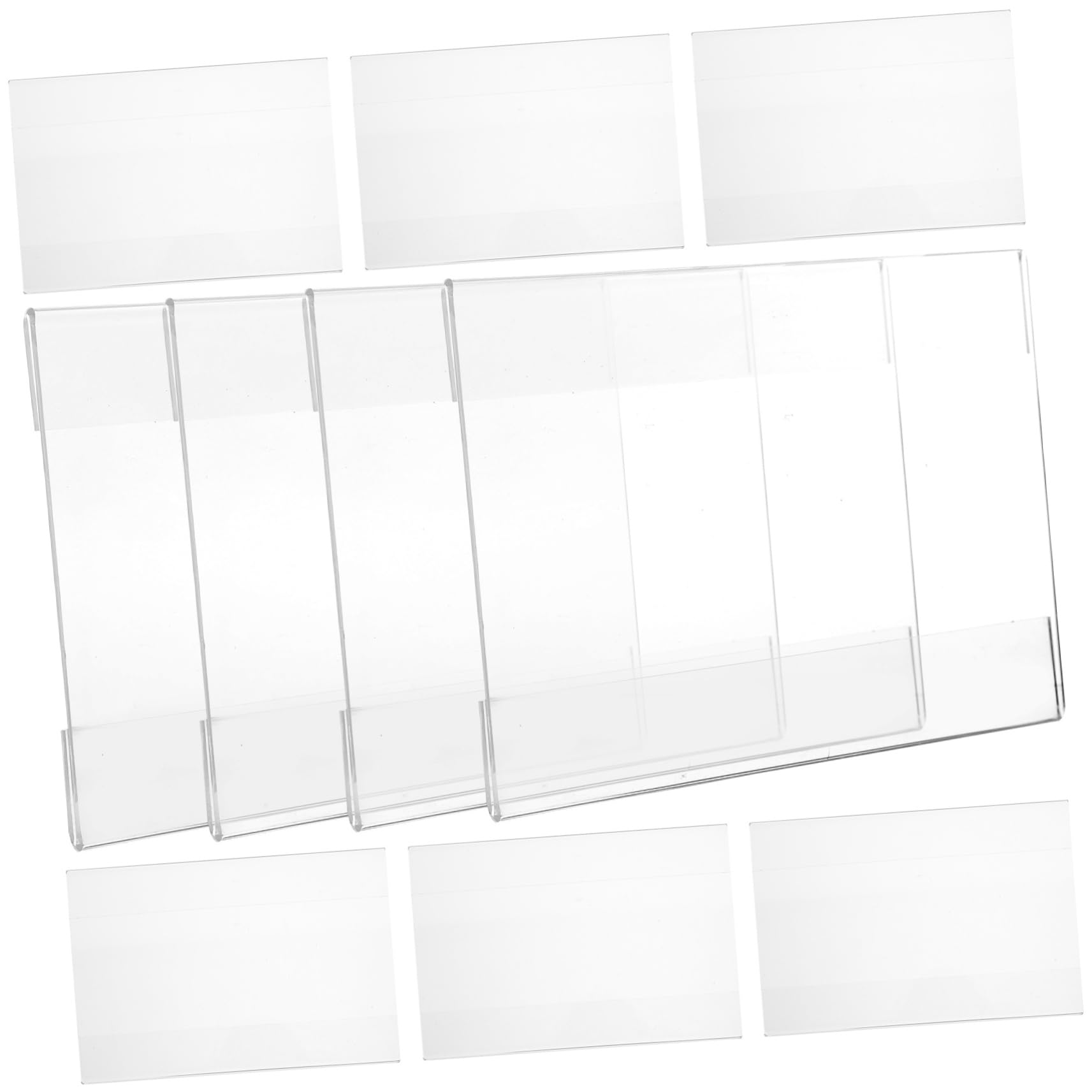NUOBESTY 30stücke Wandmontierte Preisschildhalter Aus Transparente Etikettenhalter Für Supermärkte Regale Und Verkaufsstellen Installieren Und Platzsparend