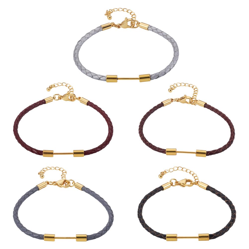 Cordon en cuir synthétique pour créer des bracelets tendances au quotidien